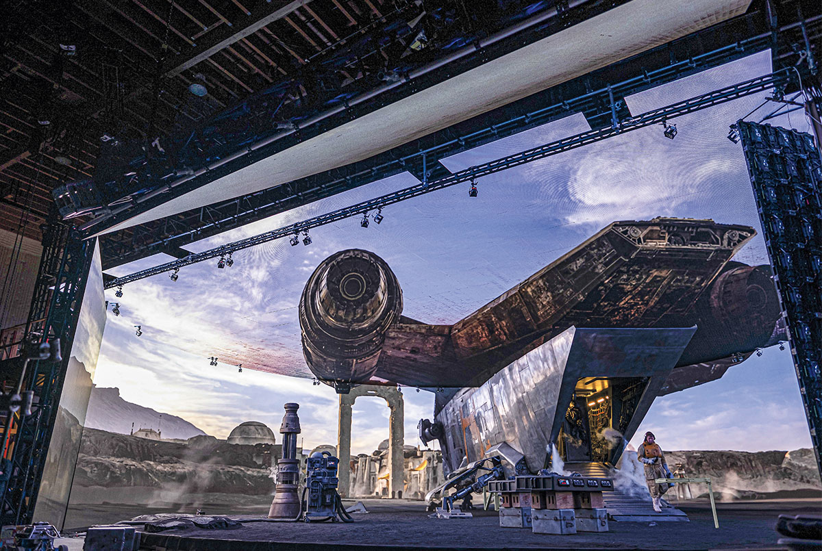 CGI image of an alien-looking space station