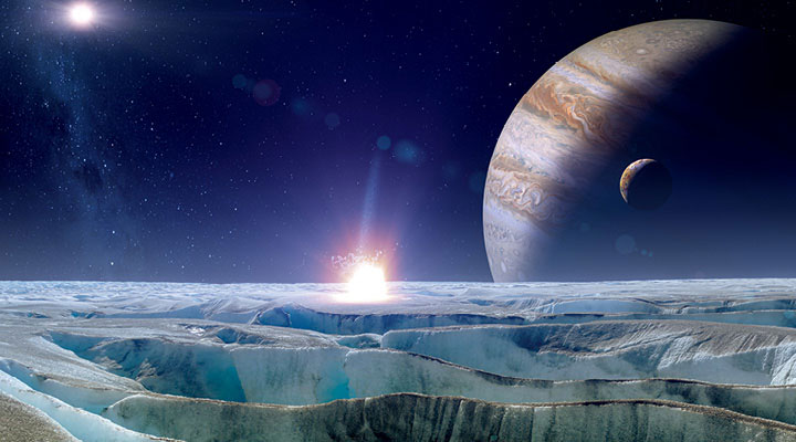 Water vapor on a foreign planet