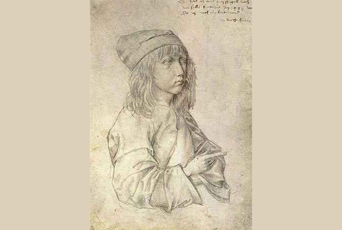 Enlargeable image of Albrecht Dürer's self-portrait