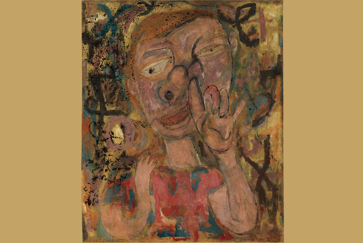 Image of an early painting by Andy Warhol