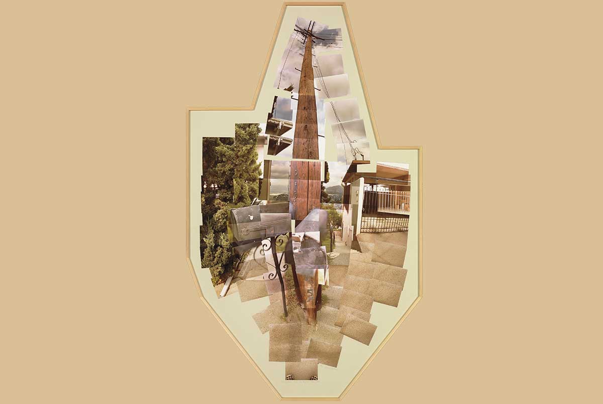 Collage of a electrical pole